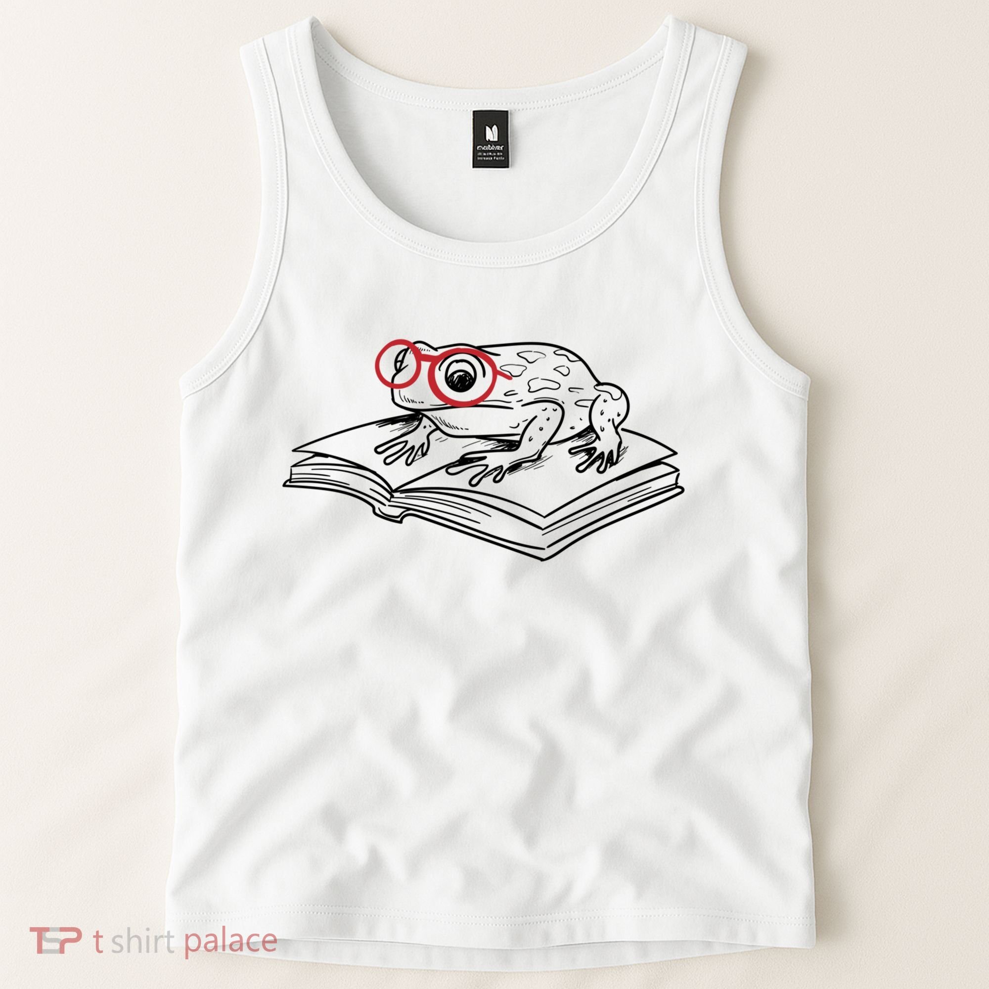 Frogs And Books Reading Literature Cute Gift Tank Top