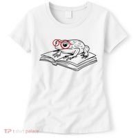 Frogs And Books Reading Literature Cute Gift Women's T-Shirt thumb 0