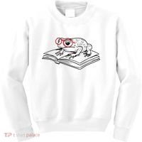 Frogs And Books Reading Literature Cute Gift Kids Sweatshirt thumb 0