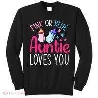Future Aunt Baby Shower Pregnancy Auntie Gender Reveal Sweatshirt thumb 0