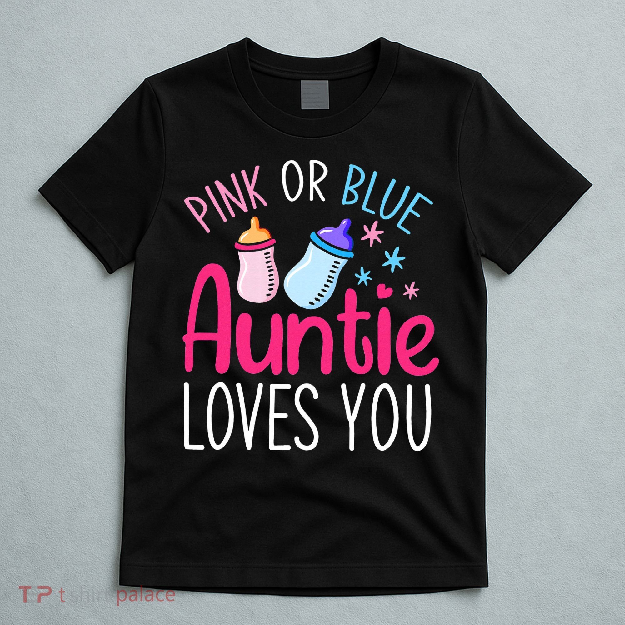 Future Aunt Baby Shower Pregnancy Auntie Gender Reveal T-Shirt
