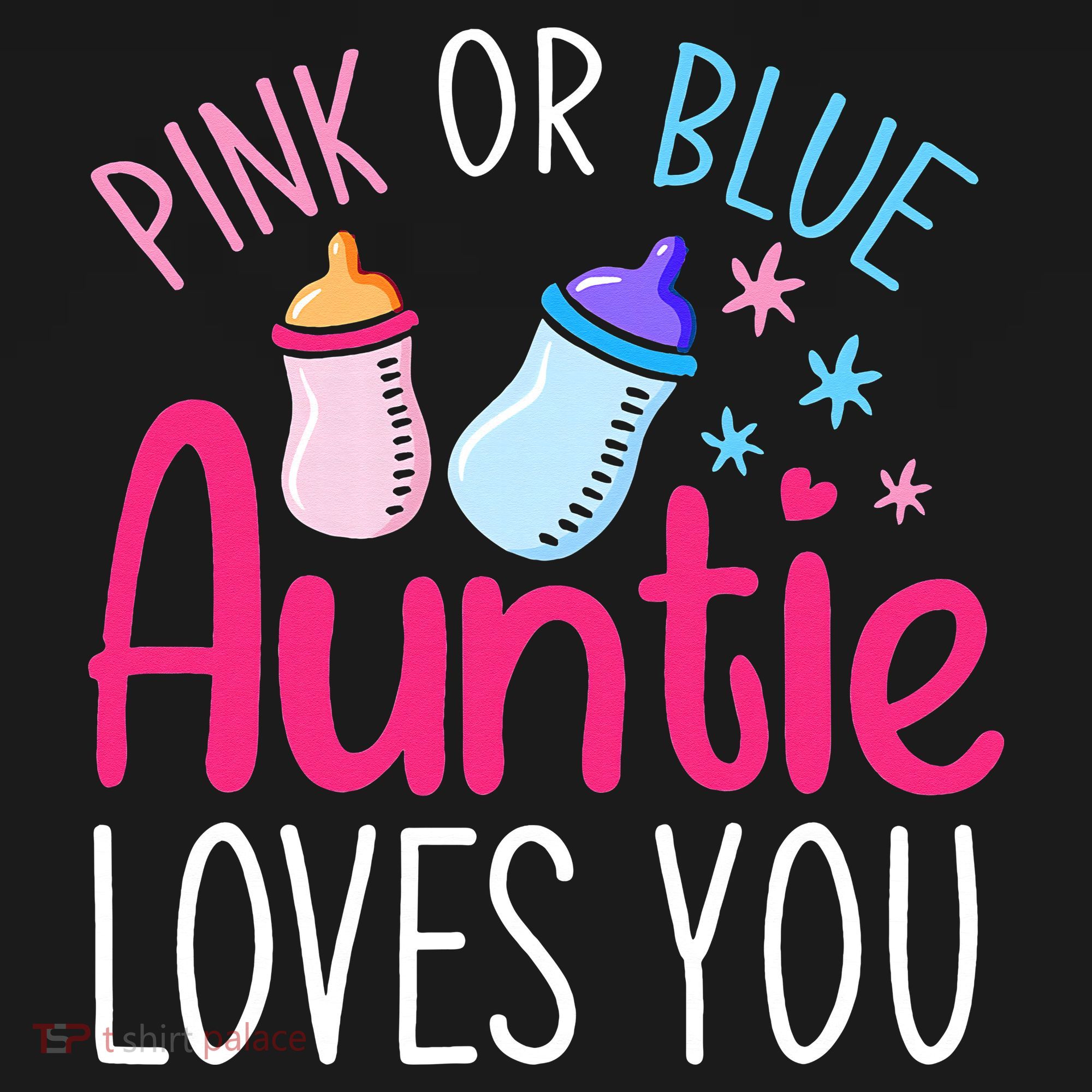 Future Aunt Baby Shower Pregnancy Auntie Gender Reveal T-Shirt