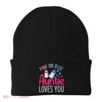 Future Aunt Baby Shower Pregnancy Auntie Gender Reveal Beanie thumb 0