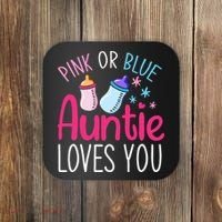 Future Aunt Baby Shower Pregnancy Auntie Gender Reveal Coaster thumb 0