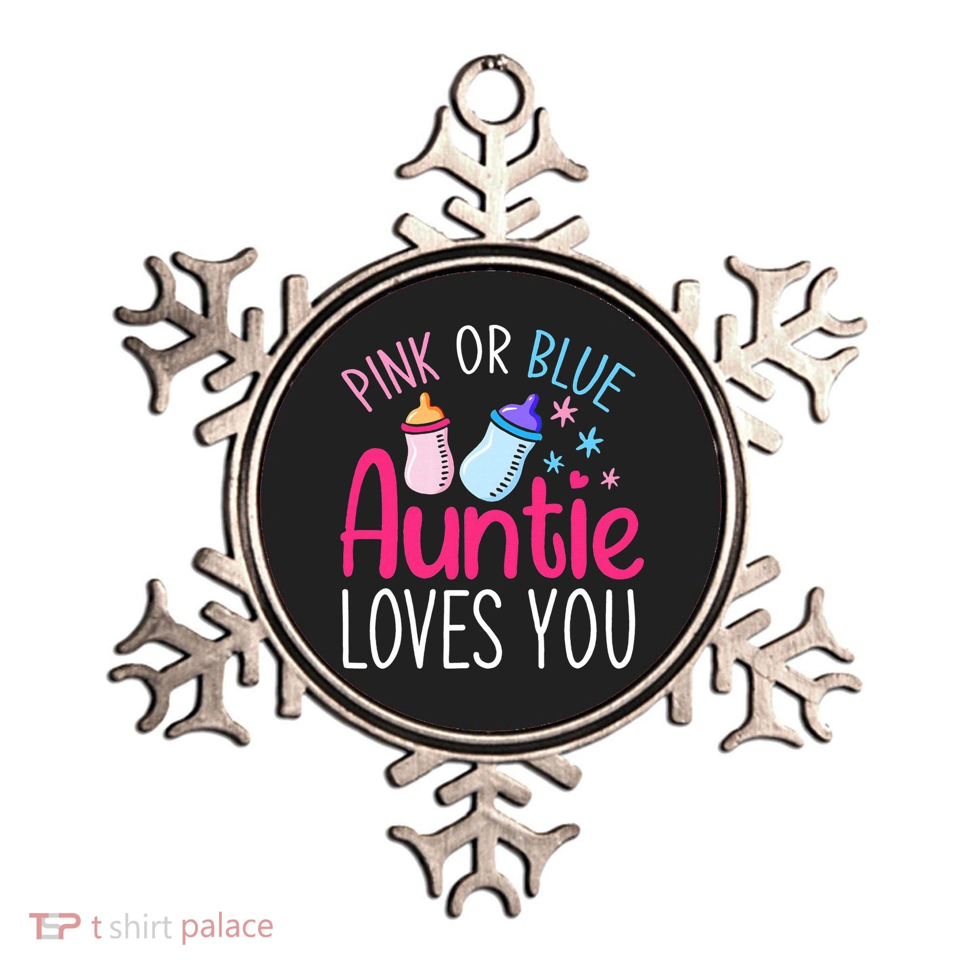Future Aunt Baby Shower Pregnancy Auntie Gender Reveal Ornament