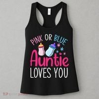 Future Aunt Baby Shower Pregnancy Auntie Gender Reveal Women's Tank Top thumb 3