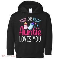 Future Aunt Baby Shower Pregnancy Auntie Gender Reveal Toddler Hoodie thumb 0