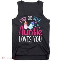 Future Aunt Baby Shower Pregnancy Auntie Gender Reveal Tank Top thumb 0