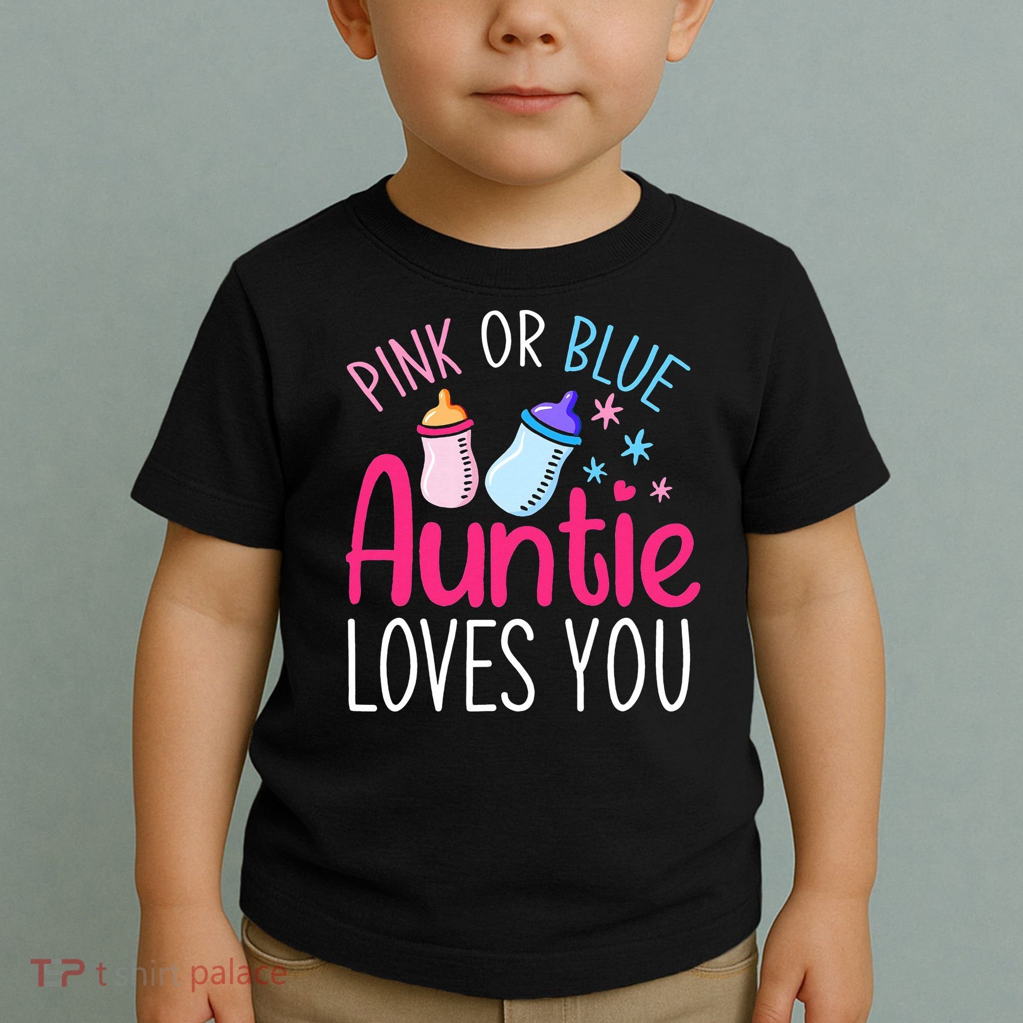 Future Aunt Baby Shower Pregnancy Auntie Gender Reveal Toddler T-Shirt