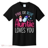 Future Aunt Baby Shower Pregnancy Auntie Gender Reveal Kids T-Shirt thumb 0