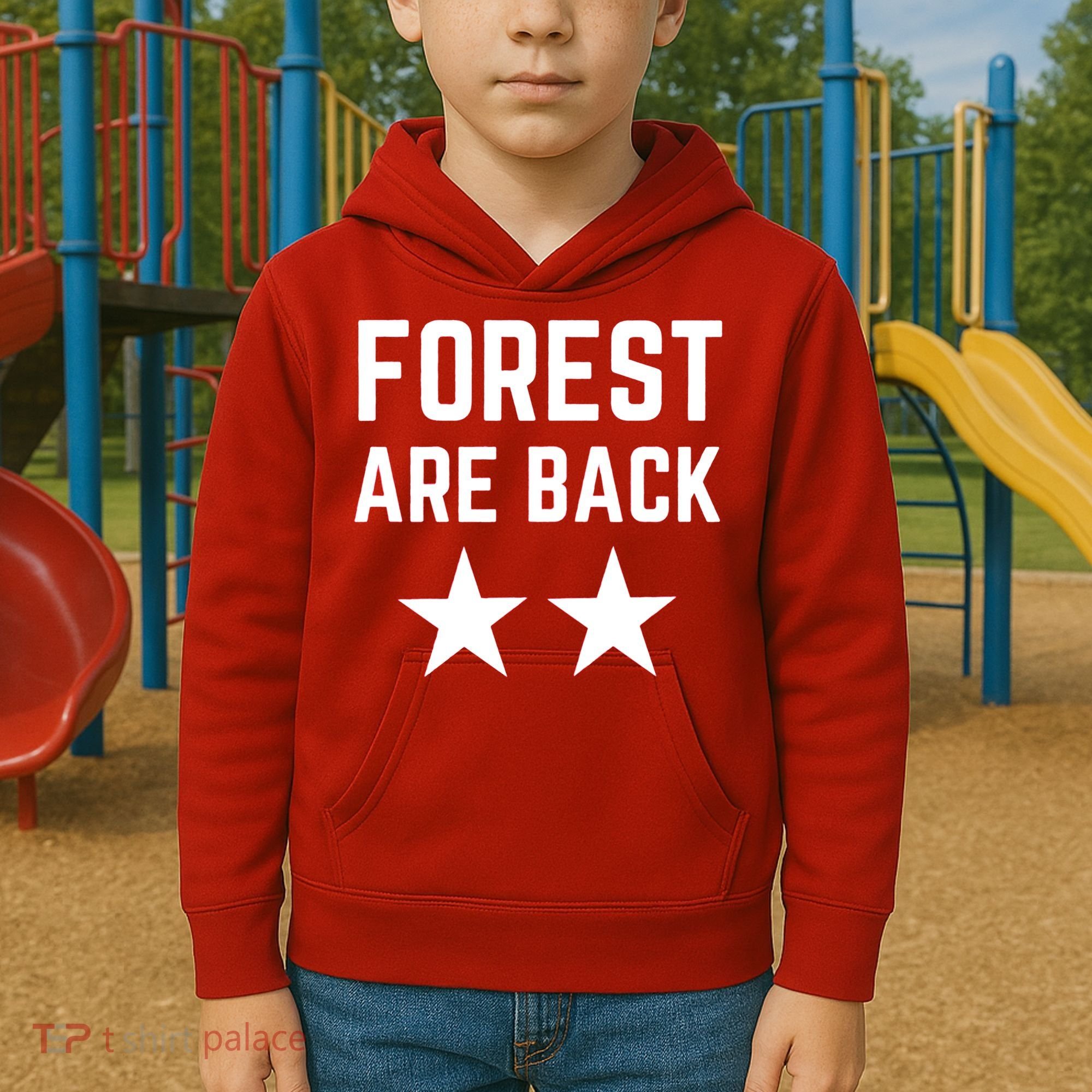 Forest Are Back Nottingham Soccer Sport Trending Kids Hoodie
