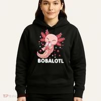Funny Axolotl Bobalotl Boba Tea Bubble Milk Kawaii Anime  Hoodie thumb 5