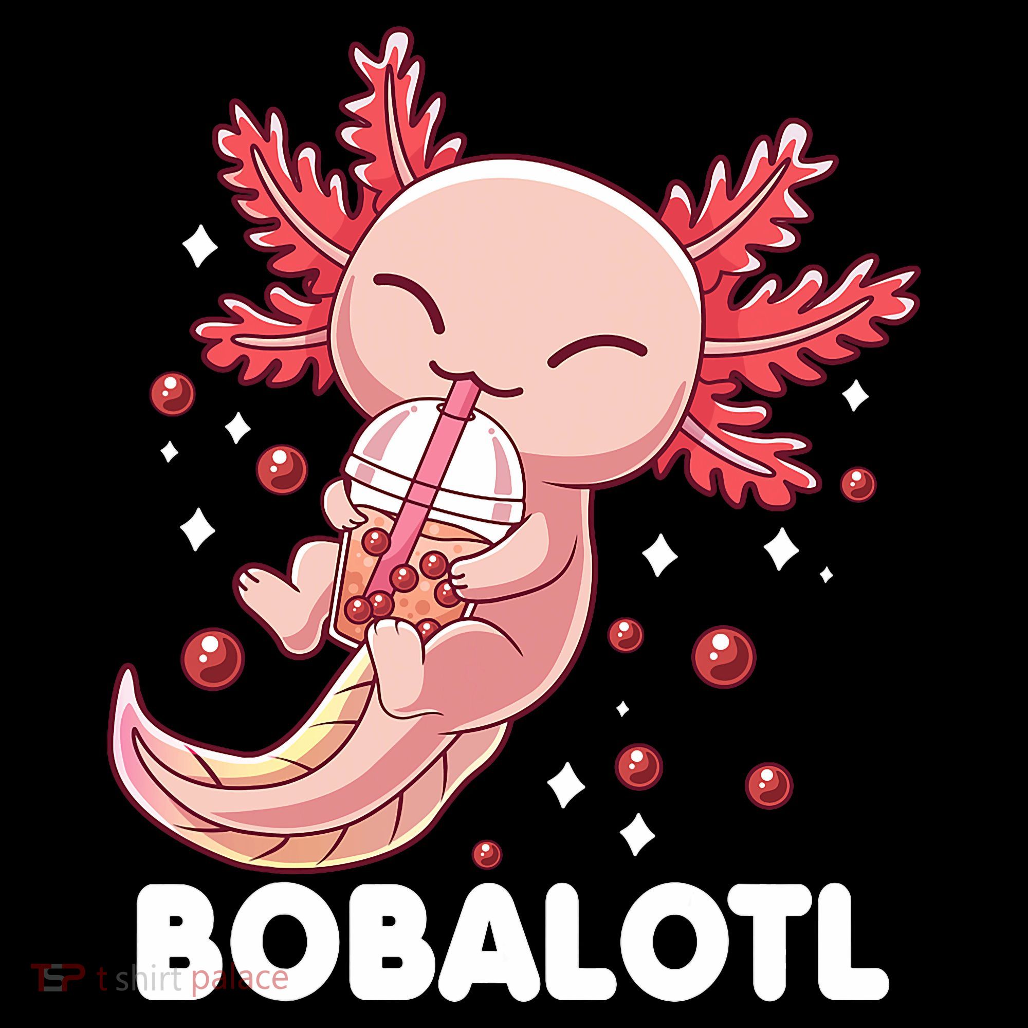 Funny Axolotl Bobalotl Boba Tea Bubble Milk Kawaii Anime  Coffee Mug