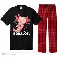 Funny Axolotl Bobalotl Boba Tea Bubble Milk Kawaii Anime  Pajama Set thumb 0