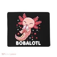 Funny Axolotl Bobalotl Boba Tea Bubble Milk Kawaii Anime  Mousepad thumb 0
