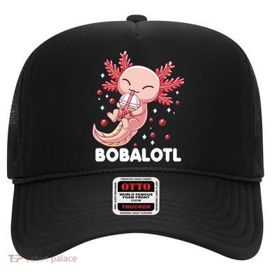 Funny Axolotl Bobalotl Boba Tea Bubble Milk Kawaii Anime  Hat