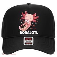 Funny Axolotl Bobalotl Boba Tea Bubble Milk Kawaii Anime  Hat thumb 0