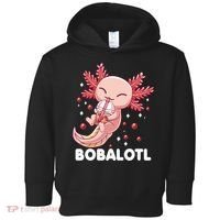 Funny Axolotl Bobalotl Boba Tea Bubble Milk Kawaii Anime  Toddler Hoodie thumb 0
