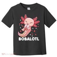 Funny Axolotl Bobalotl Boba Tea Bubble Milk Kawaii Anime  Toddler T-Shirt thumb 0