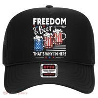 Freedom And Beer That`s Why I`m Here Funny 4th Of July Hat thumb 0