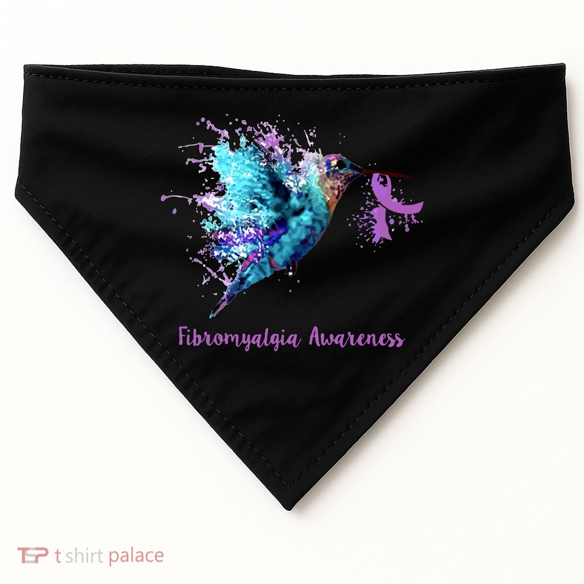 Fibromyalgia Awareness Bird Cancer Nurse USA-Made Doggie Bandana