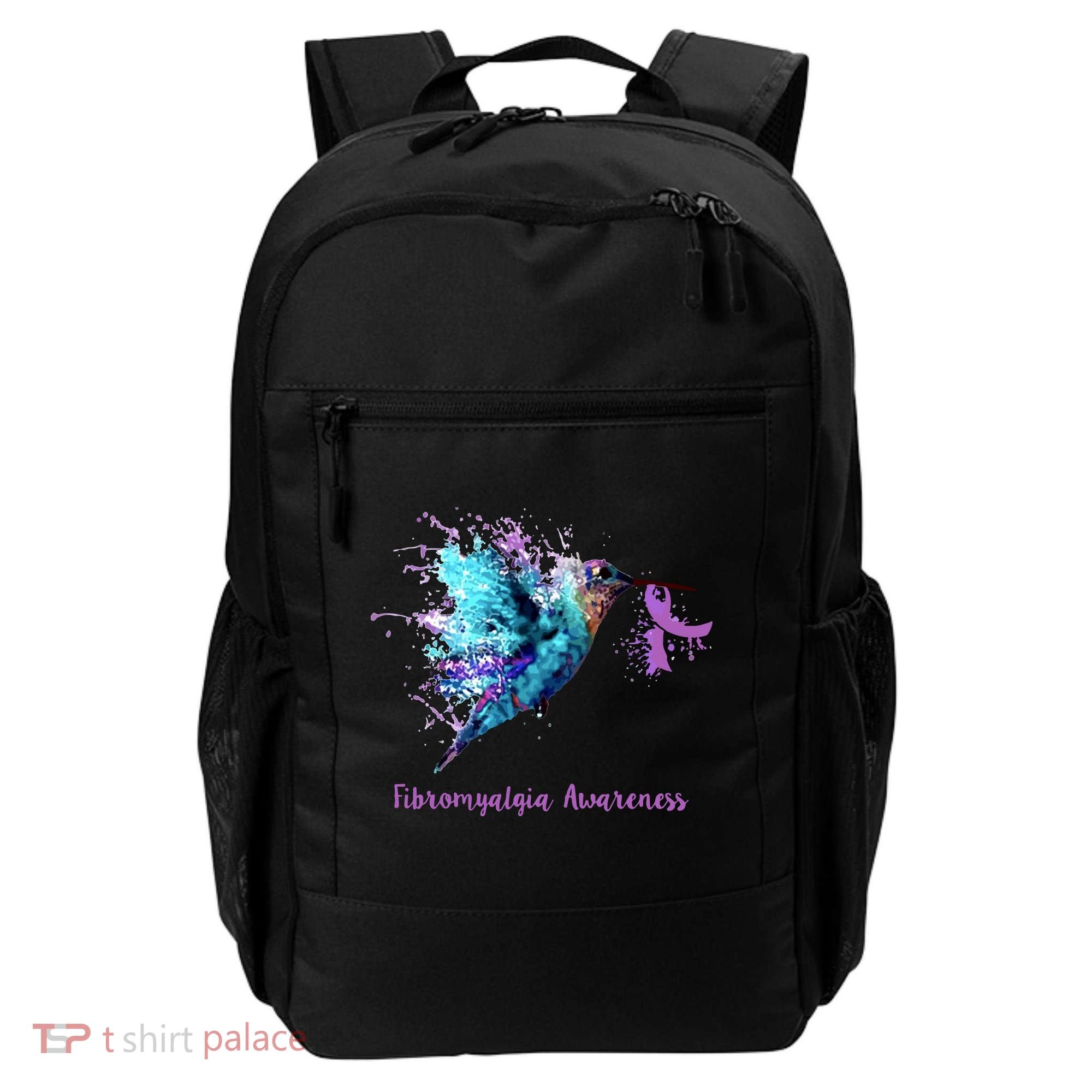 Fibromyalgia Awareness Bird Cancer Nurse Backpack