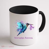 Fibromyalgia Awareness Bird Cancer Nurse Coffee Mug thumb 1