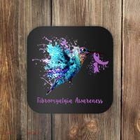 Fibromyalgia Awareness Bird Cancer Nurse Coaster thumb 0
