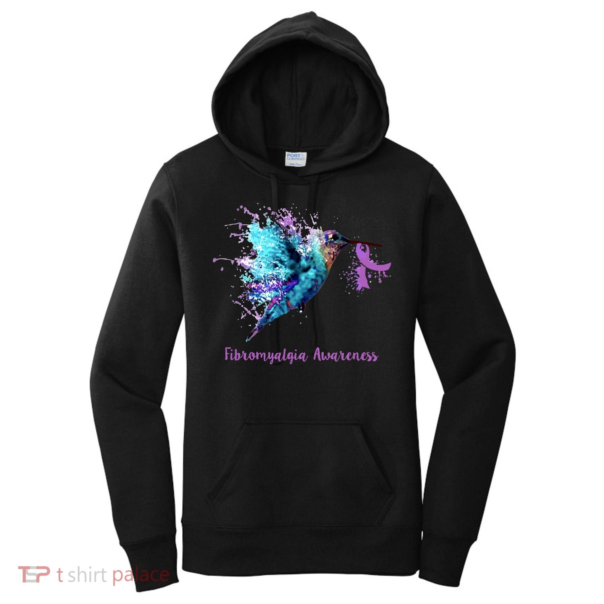Fibromyalgia Awareness Bird Cancer Nurse Women's Hoodie