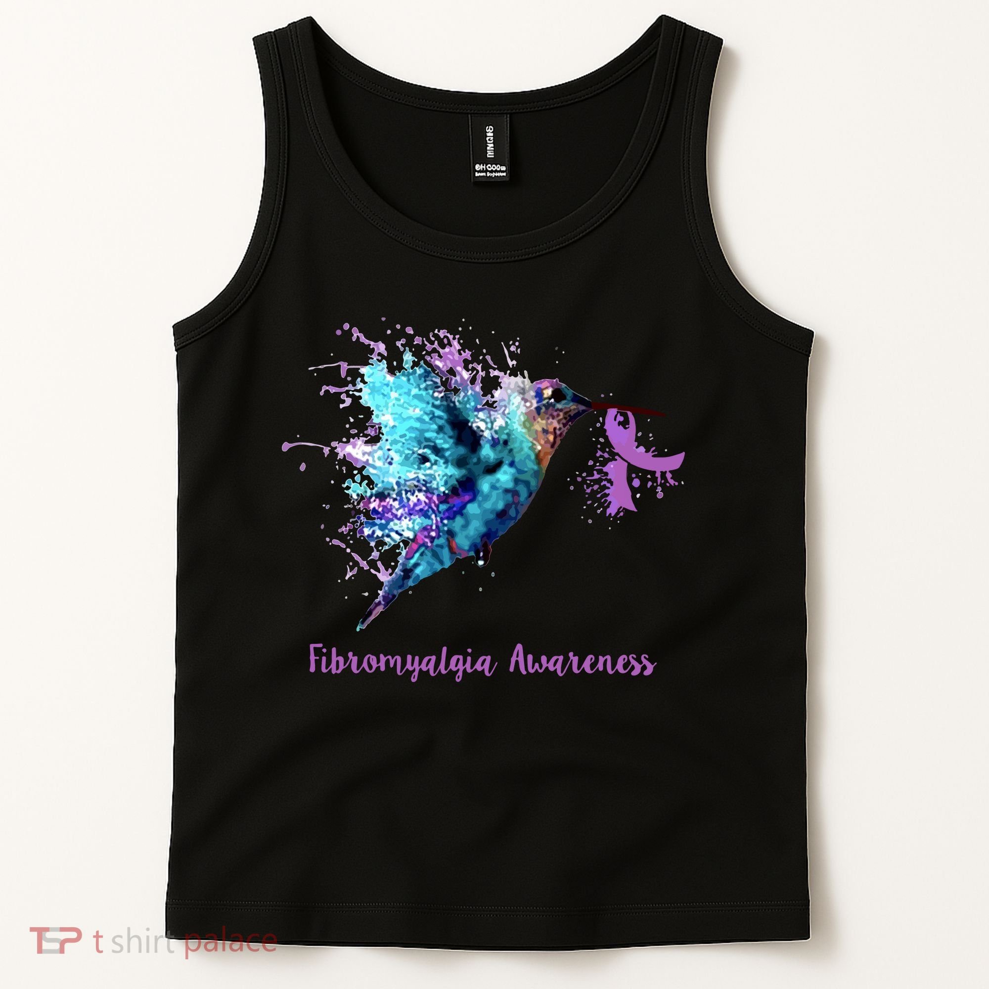 Fibromyalgia Awareness Bird Cancer Nurse Tank Top