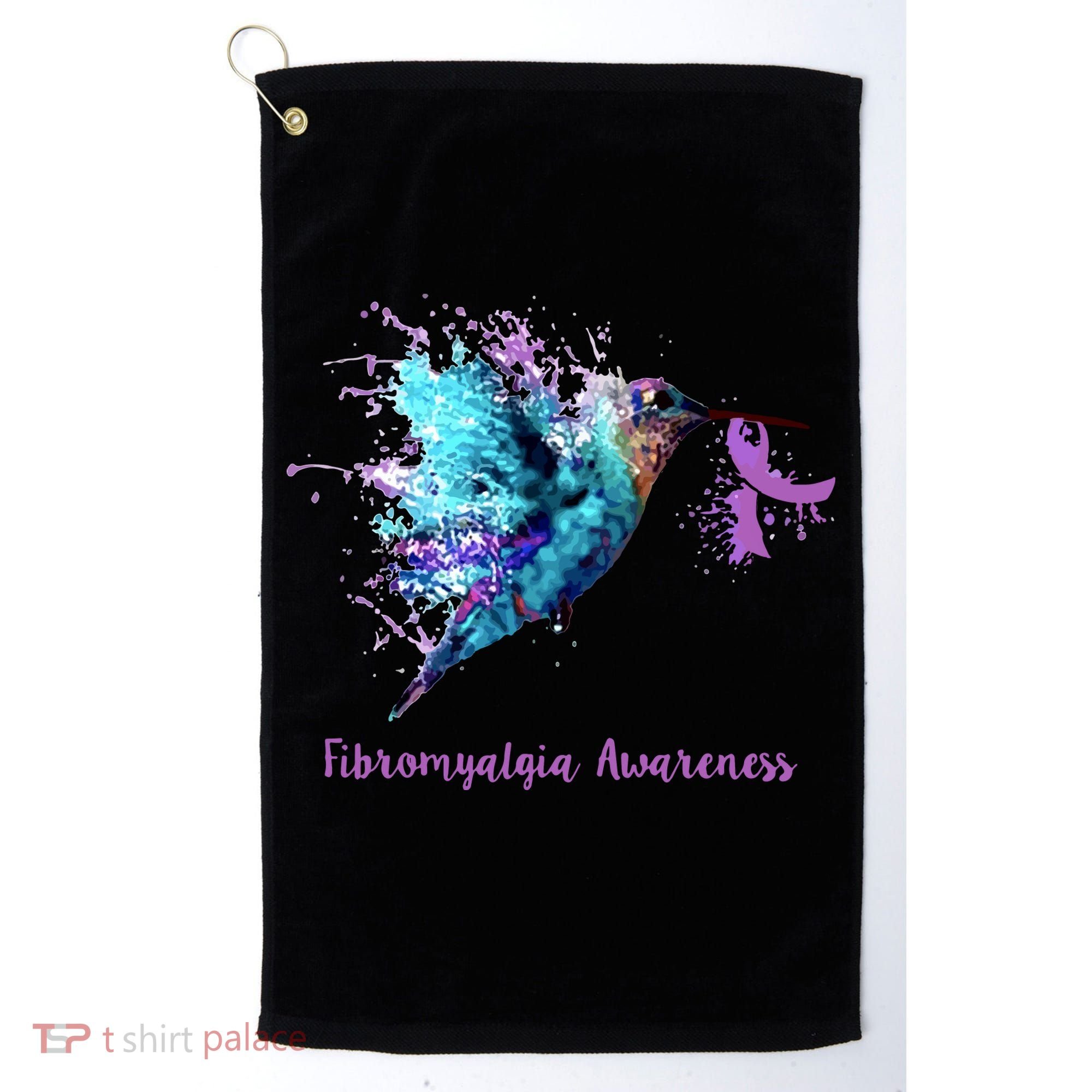 Fibromyalgia Awareness Bird Cancer Nurse Golf Towel