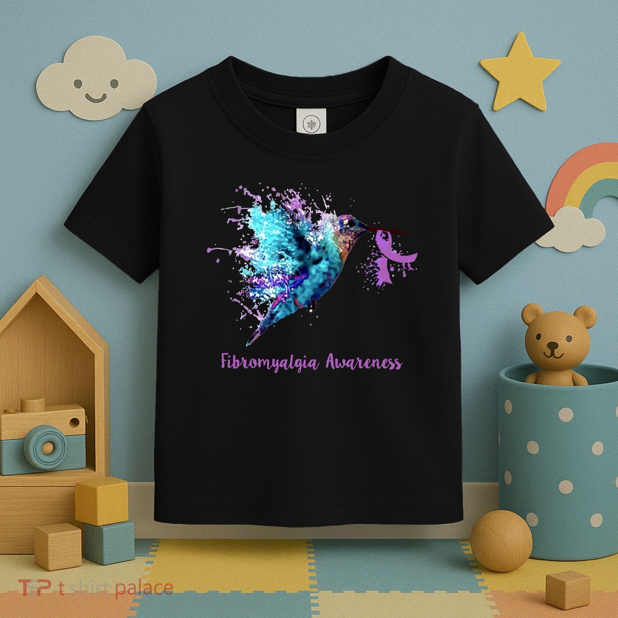 Fibromyalgia Awareness Bird Cancer Nurse Toddler T-Shirt