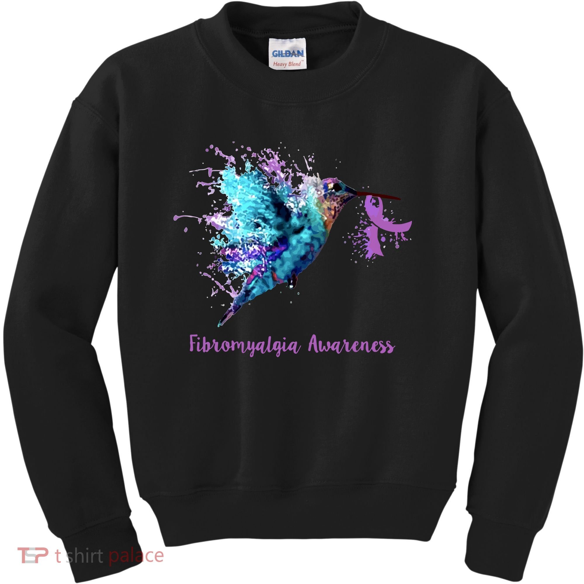 Fibromyalgia Awareness Bird Cancer Nurse Kids Sweatshirt