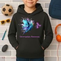 Fibromyalgia Awareness Bird Cancer Nurse Kids Hoodie thumb 2