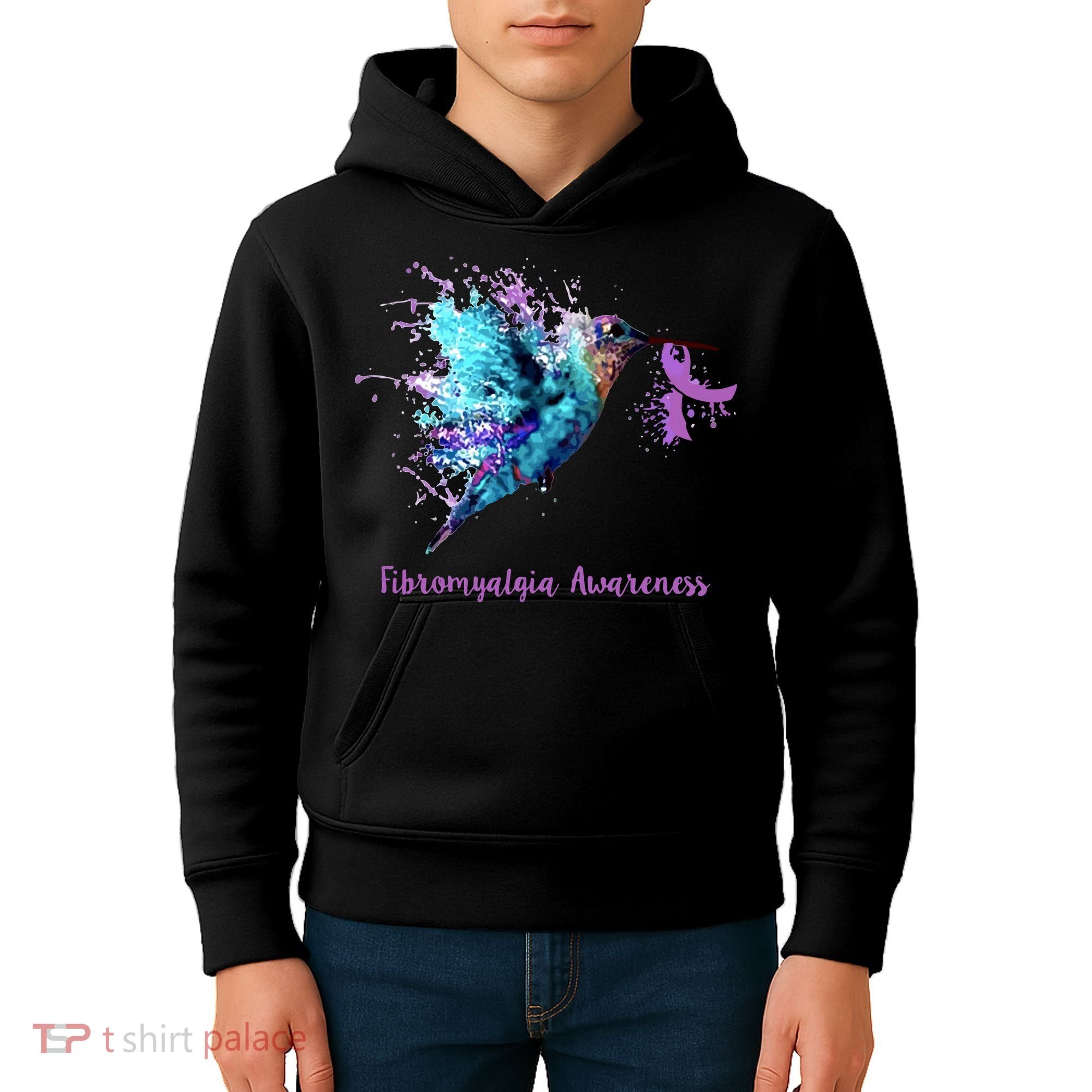 Fibromyalgia Awareness Bird Cancer Nurse Kids Hoodie