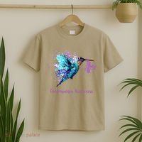 Fibromyalgia Awareness Bird Cancer Nurse T-Shirt thumb 2