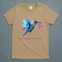Fibromyalgia Awareness Bird Cancer Nurse T-Shirt thumb 5