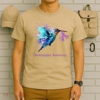 Fibromyalgia Awareness Bird Cancer Nurse T-Shirt thumb 6