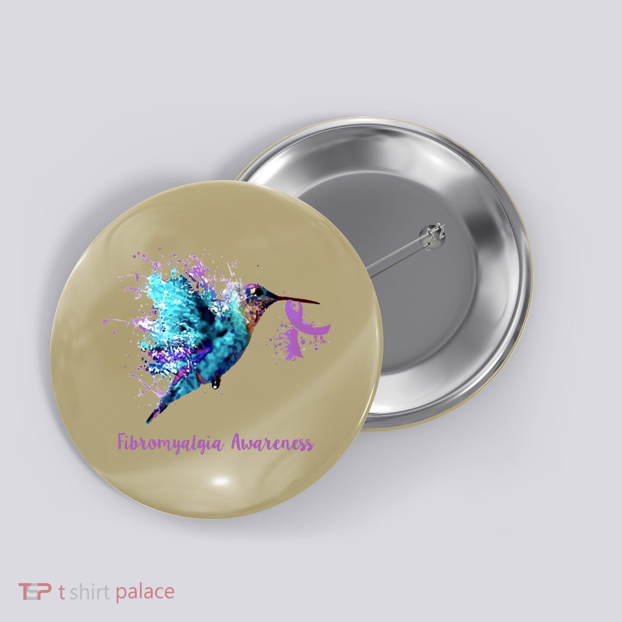 Fibromyalgia Awareness Bird Cancer Nurse Button