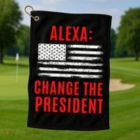 Funny Anti Biden Conservative  Golf Towel thumb 1