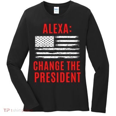 Funny Anti Biden Conservative  Women's Long Sleeve Shirt