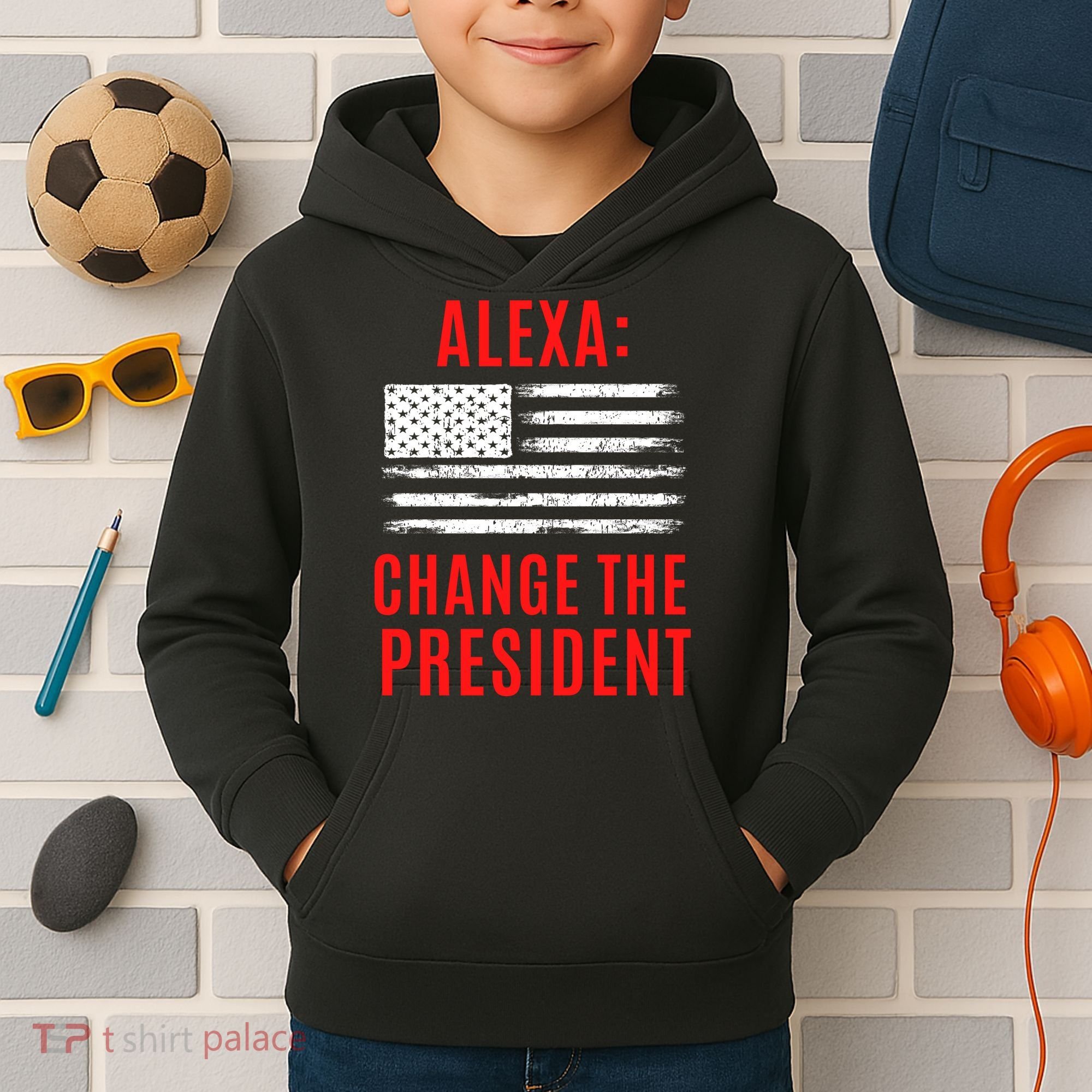 Funny Anti Biden Conservative  Kids Hoodie