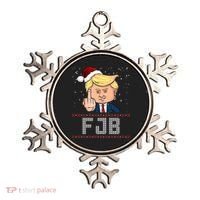 FJB Anti Biden Trump Flicking Off Ugly Christmas Ornament thumb 0