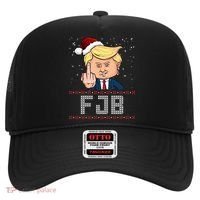 FJB Anti Biden Trump Flicking Off Ugly Christmas Hat thumb 0
