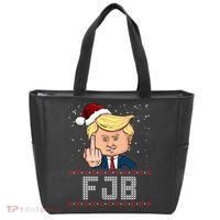 FJB Anti Biden Trump Flicking Off Ugly Christmas Tote Bag thumb 0