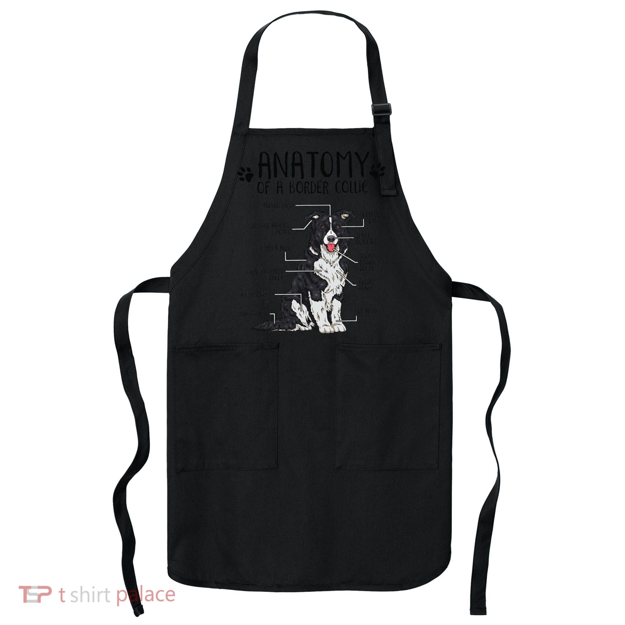 Funny Anatomy Border Collie Dog Lover Gift Apron
