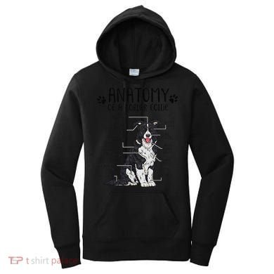 Funny Anatomy Border Collie Dog Lover Gift Women's Hoodie