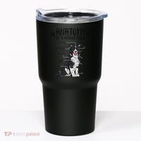 Funny Anatomy Border Collie Dog Lover Gift Tumbler thumb 0