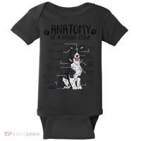 Funny Anatomy Border Collie Dog Lover Gift Baby Bodysuit thumb 0