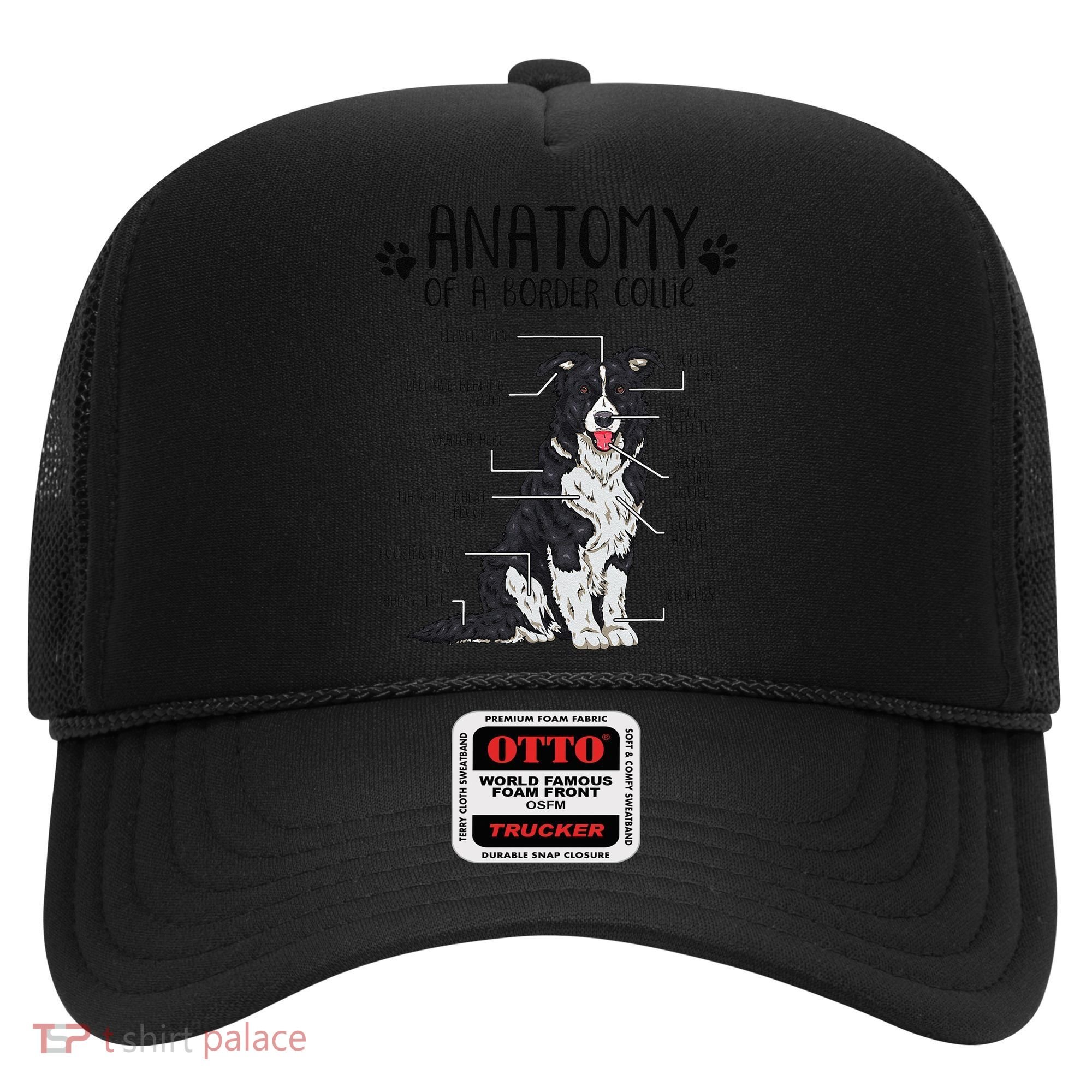 Funny Anatomy Border Collie Dog Lover Gift Hat